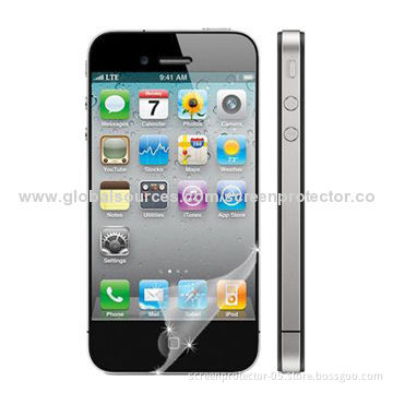 Anti-blue Light Screen Protector for iPhone 4S with Silicone Adhesive Coating, Easy-to-install